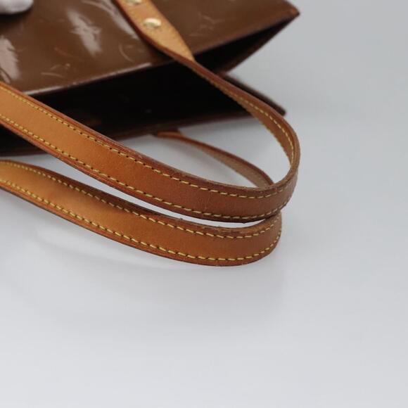 LOUIS VUITTON Monogram Vernis Reade MM Hand Bag Bronze M91143 - Picture 7 of 16